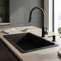 pure-sink-elite-steel-shine-soap-dispenser-matte-black